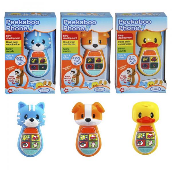 Teléfono Animalitos Luz y Sonidos Surt/3 12m+