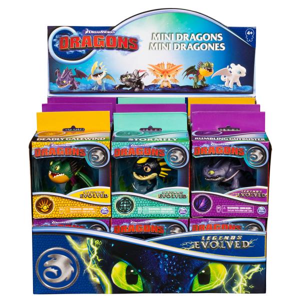 Figuras Mini Dragones en Blíster Evolución Display/18 Surt/3 4a+
