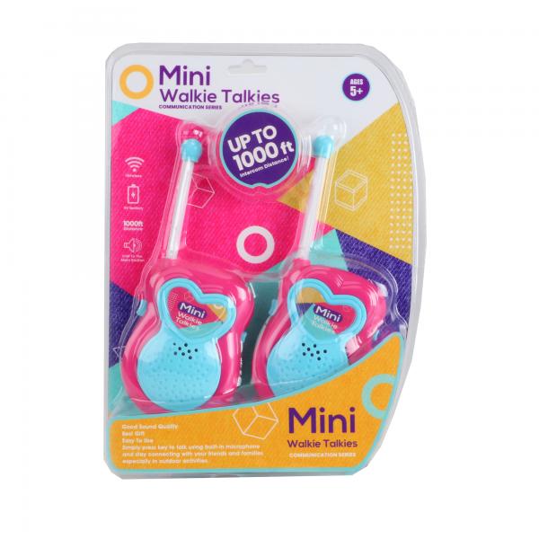 Mini Walkie Talkies Rosado Set/2 Blister 5A+ (444163)