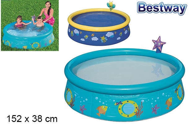 Piscina Fast Set Abeja-Estrella de Mar Lanzador de Agua Surt/2 1.52x38cm 2a+