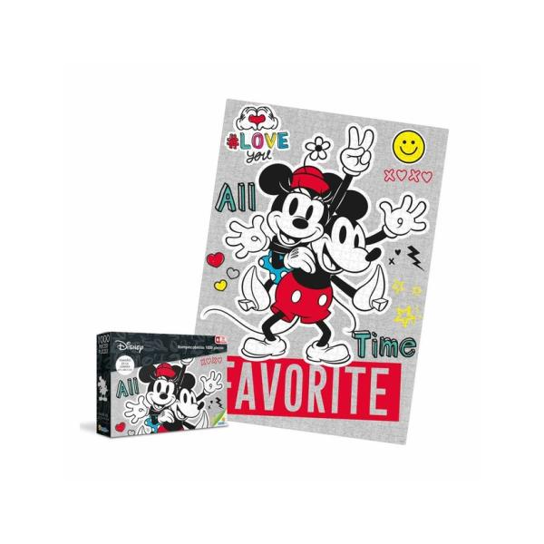 Rompecabezas Disney Mickey & Minnie 1000pzs 16a+