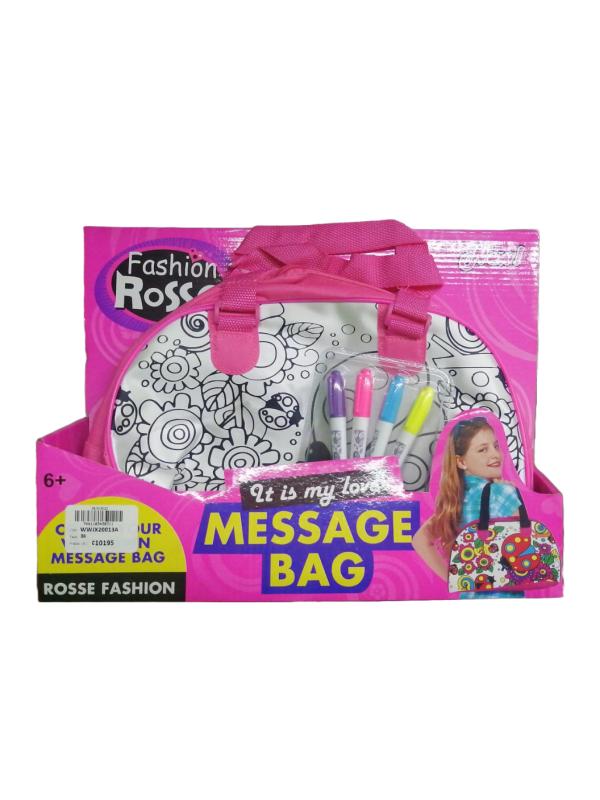 Bolso Mensajero para Colorear Fashion Rose 6a+ (438711)