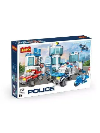 [CO3925] Bloques de Construcción  Policia 731pzs
