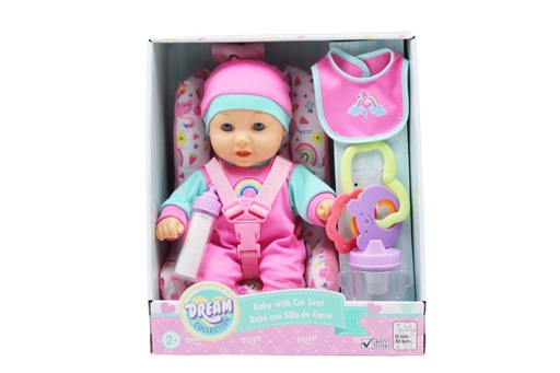 [GIG21206] Bebé con Silla de Carro 30,5cm Dream Collection 2a+