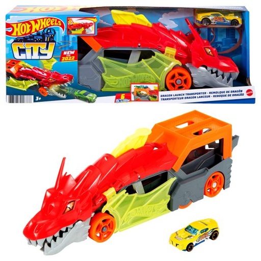 [MTGTK42] Hot Wheels -  City Remolque De Dragón 3a+