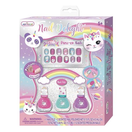 [HF023CAT] Juego de Esmaltes y Uñas Gaticornio 5a+