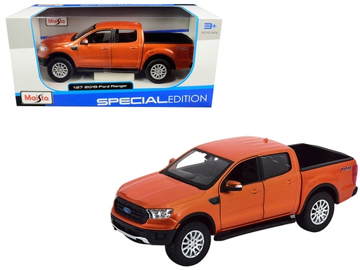 [MB31521] Carro Ford Ranger Naranja Metálico 2019 Es:1:24 3a+(315216)