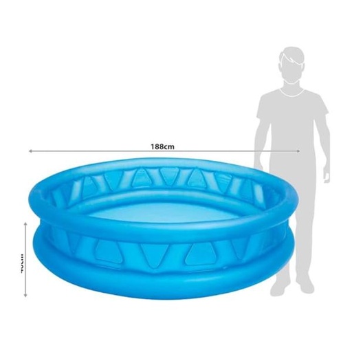 [INT58431] Piscina Inflable Azul d/2 Anillos 188x46cm 3a+