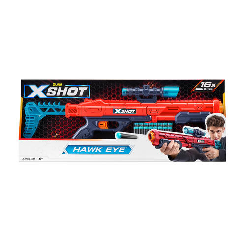 [ZU36435] Lanzador de Dardos de Espuma X-Shot Hawk Eye 8a+