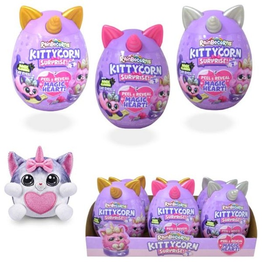 [ZU9279] Rainbocorns Huevo Sorpresa  Kitty Corn  Displ/6 Surt/3 3a+