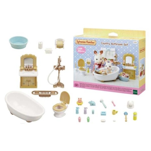 [EH05286] Familias Sylvanian Juego de Baño Campestre 3a+