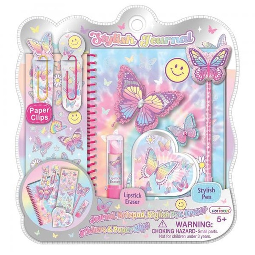 [HF252TB] Juego de Diario Mariposas con Accesorios 5a+