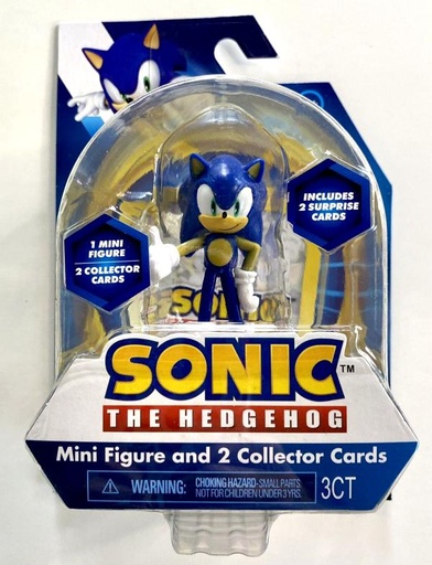 [GBSC2471] Figuras  de Sonic the Hedgehog C/ 2 Cartas de colección Surt/6 4a+(107066)