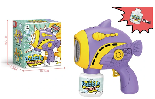 [WWA208] Lanzador de Burbujas Morado con Luz y Sonido 3A+ (450539)