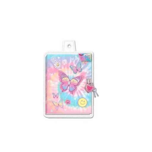 [HF251TB] Diario con Candado Mariposas 5a+