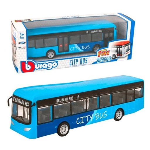 [MB1832102] City Bus (7.5") Esc:1:50 Surt/2  3a+(Rojo-Celeste) (321025)