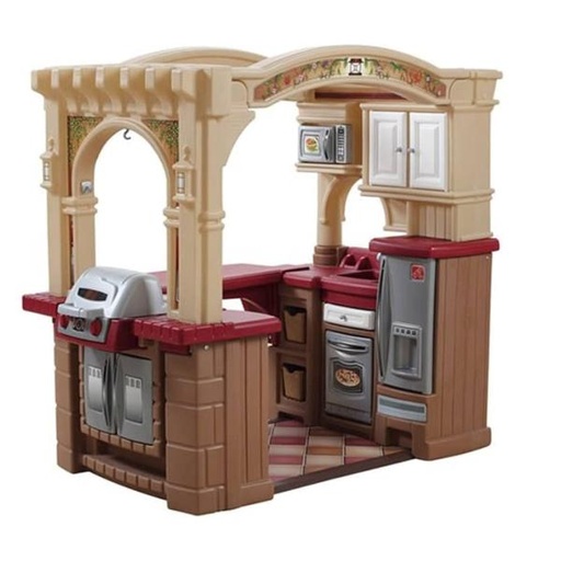 [ST8214] Cocina Completa con Asador y Piso Plastico 2a+ (2CAJAS)