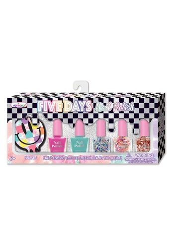 [HF020CV] Set de 5 Esmaltes Perfumados con Lima 5a+