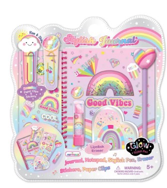 [HF252RB] Juego de Diario de Arcoiris con Accesorios 5a+