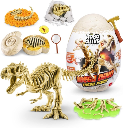 [ZU71102] Robo-Alive Mega Dino Fossil Sorpresa Surt/2 5a+