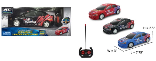 [GX61260] Carro R/C Tuner Racer Mitsubishi Lancer Evolucion Surt/3 5a+