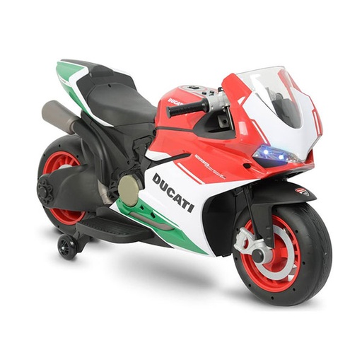 [CK2138A] Moto Montable Ducati Bat 12v Roja Máx 30 Kg