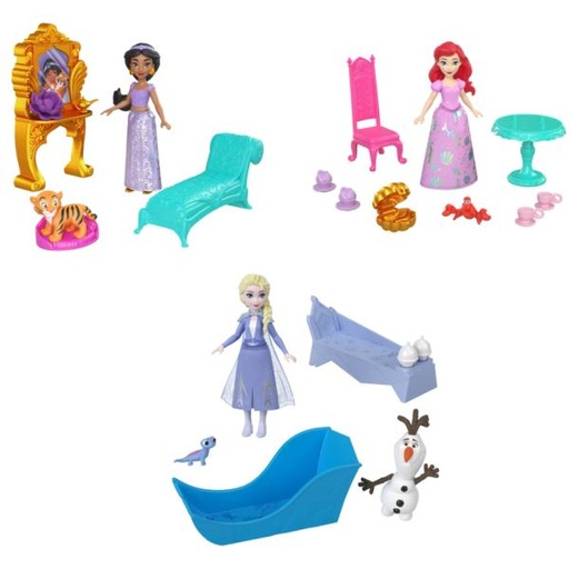 [MTHRN64] Muñecas Disney Princesa  mini con Accesorios Surt/2 3a+