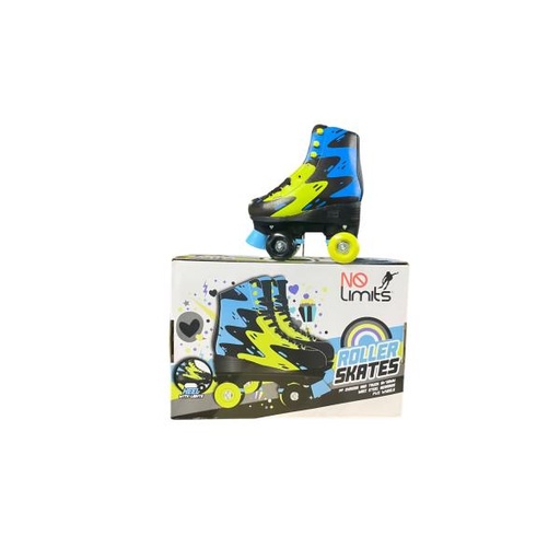 [YX0126BI34] Patines de 4 Ruedas Luminosos Bicolor Talla#34 (457415)