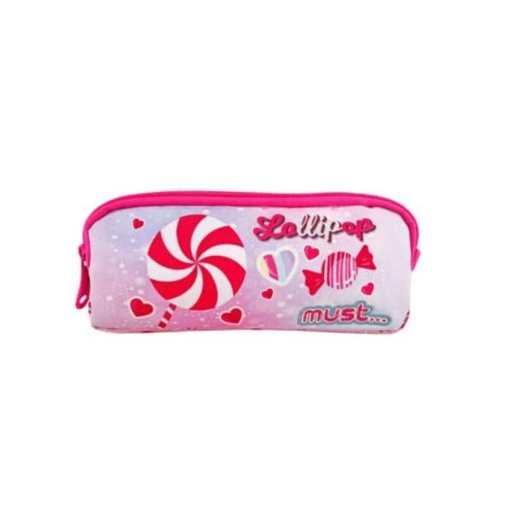 [DK585503] Cartuchera Must Energy 21X6X9 cm 2 Zippers Lollipop