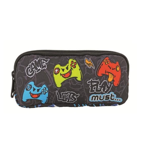 [DK585531] Cartuchera Must Energy 21X6X9 cm 2 Zippers Let'S Play
