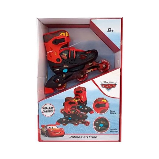 [PI16125L] Patines en Línea Cars T35-38 Ajustables 5a+