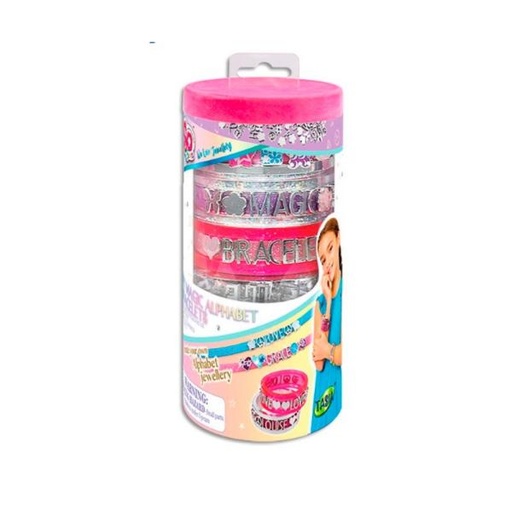 [TA08061] Pulseras Mágicas del Alfabeto Estuche Cilíndrico 5a+