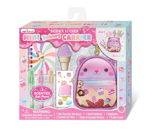 [HF312SW] Mini Mochila de Oso con Accesorios 8en1 4a+