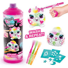 [CTAIR023] Airbrush - Peluche Set/2 con Aerógrafo Lavable 10cm Displ/6  Surt/2  6a+