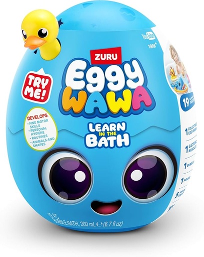 [ZU15101] Huevo Apprendo en el Baño Higiene Personal Animales y Formas 18m+