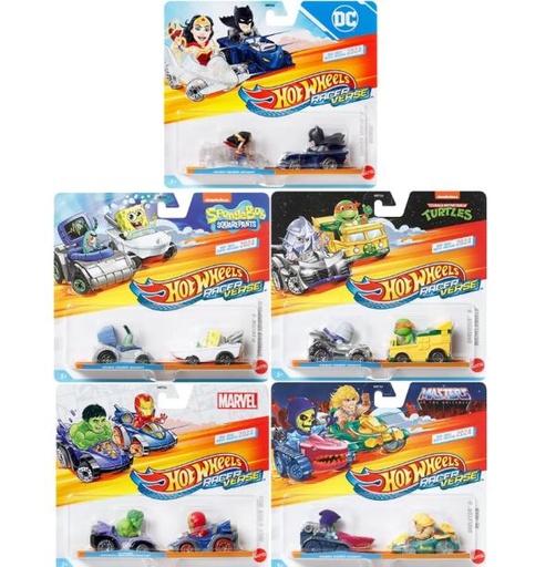 [MTHRT55] Hot Wheels Racerverse Set/2  Autos de Series Surt/4 3a+
