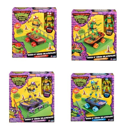 [BT83719] Figuras de las Tortugas Ninja con Patineta Motorizada Surt/4 4a+