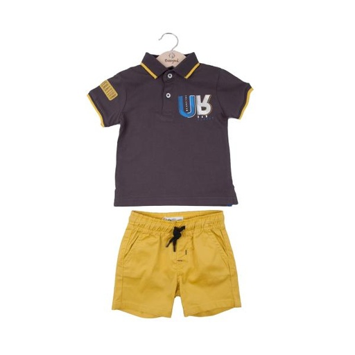 [BBL13268518M] Conjunto de 2 Piezas Negro C/ Verde Niño 18m (626881)