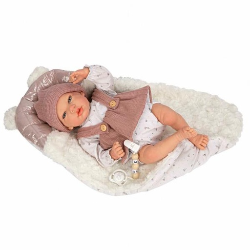 [AS98160] Bebé Reborn Arias 40cm Sandra Rosa C/Manta 6a+