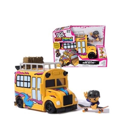 [BT6071034] Bus Ultra SK8 DE Tech Deck se Transforma en Parque de 3 Rampas 3a+