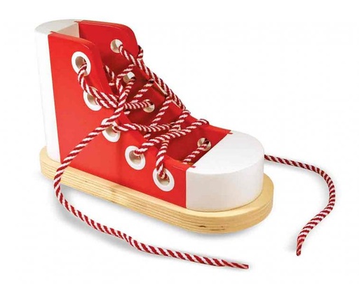 [MD3018] Zapato de Madera para Aprender a Amarrar (13018)3a+