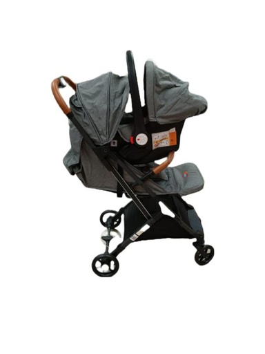 [FDAH275B] Coche 4 Ruedas Gris con Portabebe 15Kg Máx. (439633 )