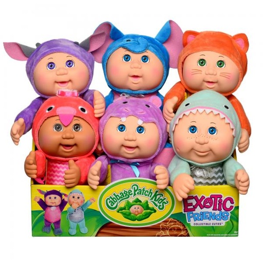[JZ36175] Bebe Cabbage Patch con Pijama Amigos Exoticos Surt/6 Display 6 18m+