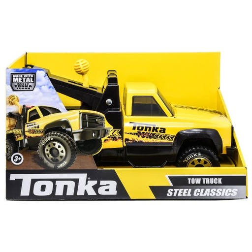[BF06036] Grúa Tonka Clásica de Metal con Remolque 3a+