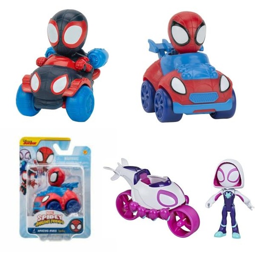 [JZSNF0253] Vehiculos Marvel Spidey and his Amazing Friends Surt/4 3a+