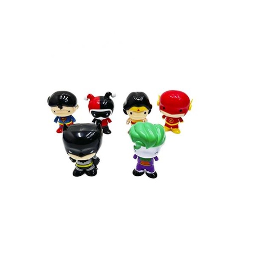 [CV3819] Set de 6 Figuras Dc Liga de la Justicia 3a+ (WT-ALL4-06T)