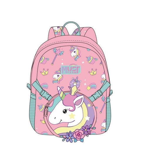 [DK586347] Salveque Pequeño con Bolsito de Mano con Figura de Unicornio 3a+