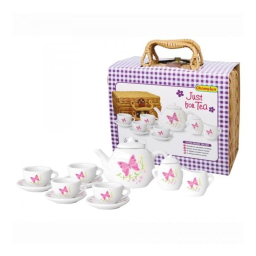 [CM9713] Mini Set Picnic Té  13pz en Canasta 8a+