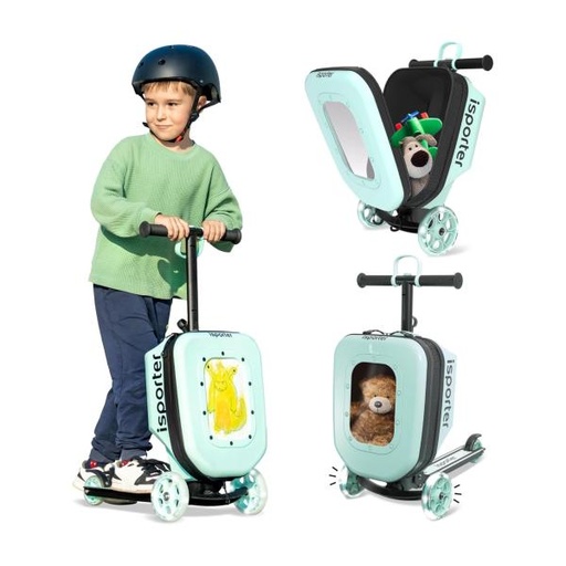 [ZEK3V] Sccoter de Tres Ruedas con Bolso con Luz Verde  2-5a+ 50K Max
