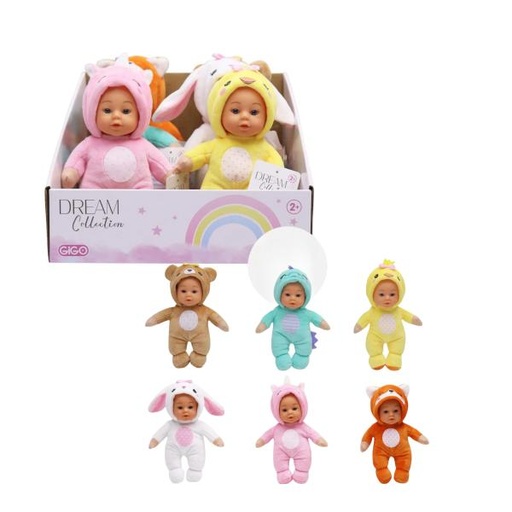 [GIG24311] Bebé con Pijamas de Animalito Displ/12 Surt/6 2a+